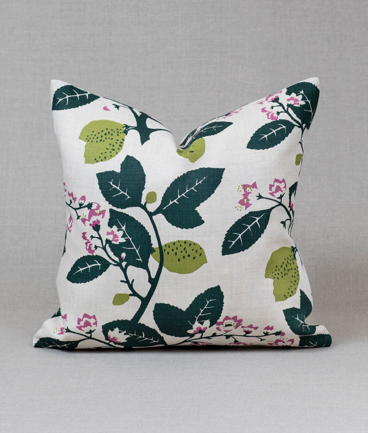 Kuddfodral “Citroner” 50x50 Linne Natur