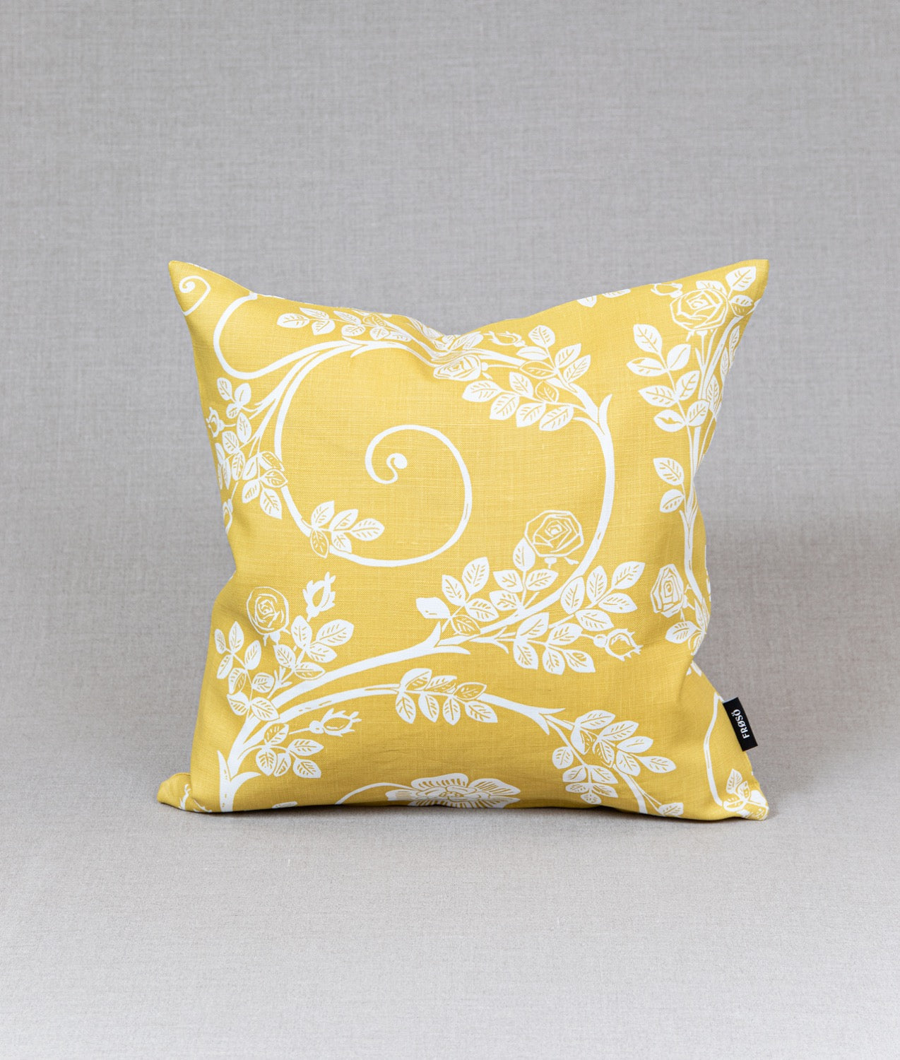 "ROSENGÅNG" Gul Kuddfodral - 50x50