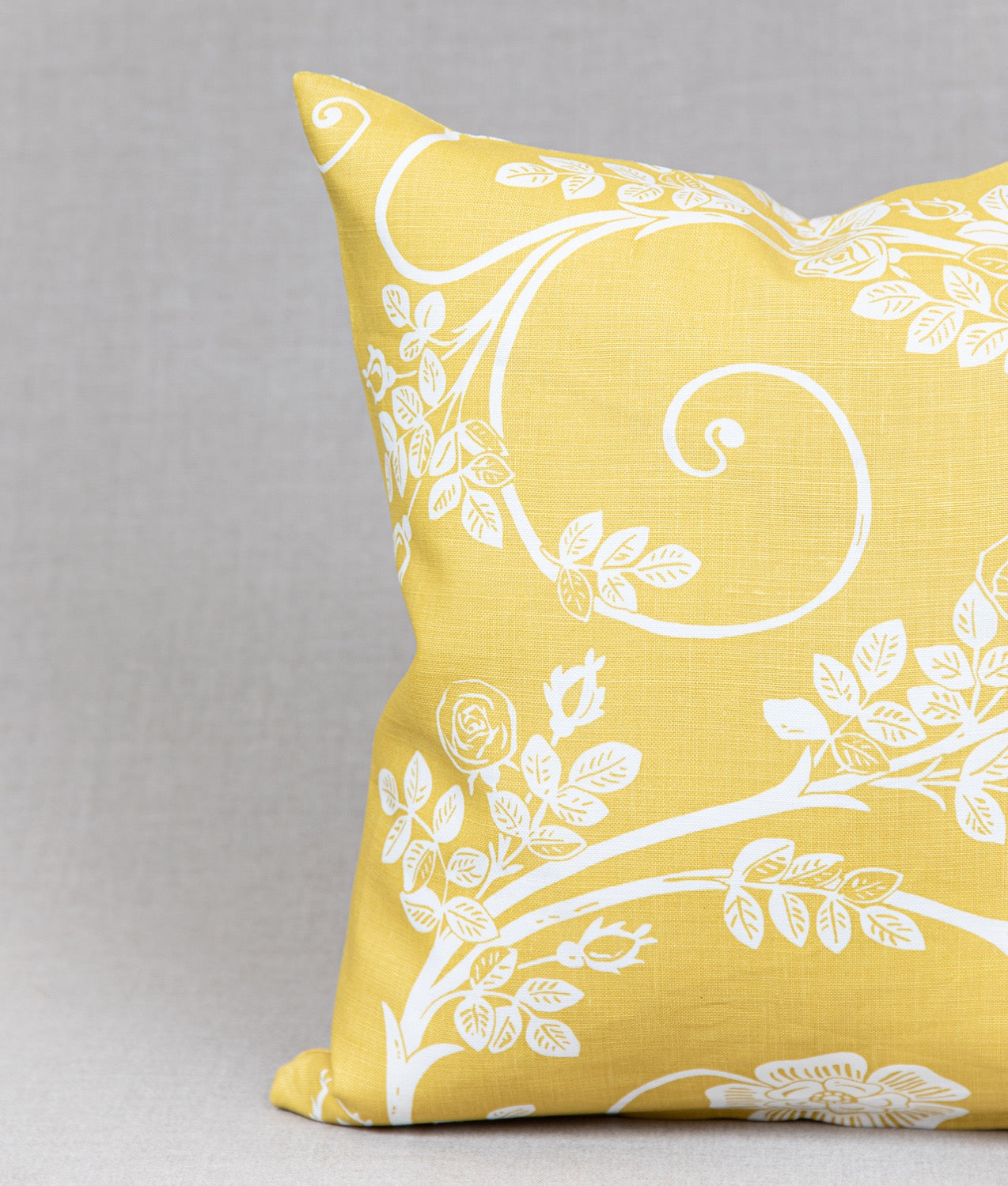 "ROSENGÅNG" Gul Kuddfodral - 50x50