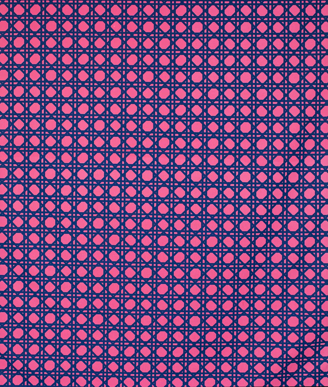 Cotton fabric "PERGOLA" Pink/Blue - Frösö Handtryck Scandinavia