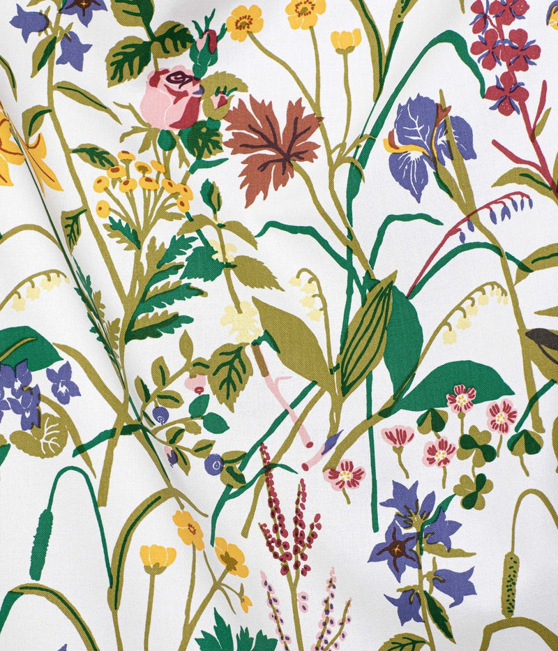 BOMULDSSTOFROS & LILJA" HVID - Frösö Handtryck Scandinavia