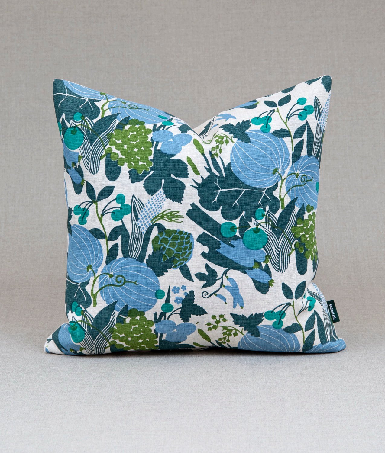 "Melon" 50x50 Natur-pudebetræk - Frösö Handtryck Scandinavia