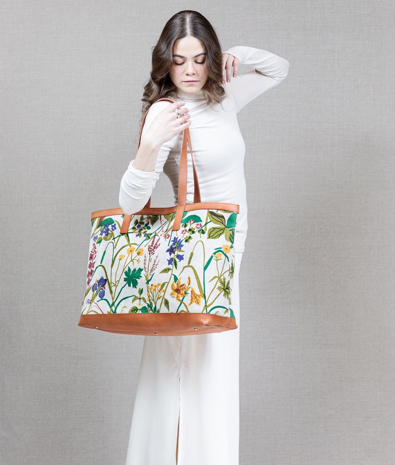 Tote-veske CORN ROS och LILJA "Nature - Frösö Handtryck Scandinavia