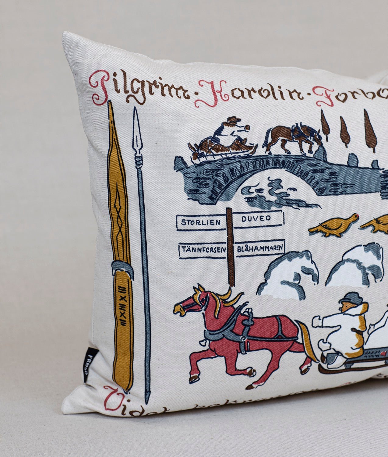 Kuddfodral ”ÅRE” 50x70 - Frösö Handtryck Scandinavia