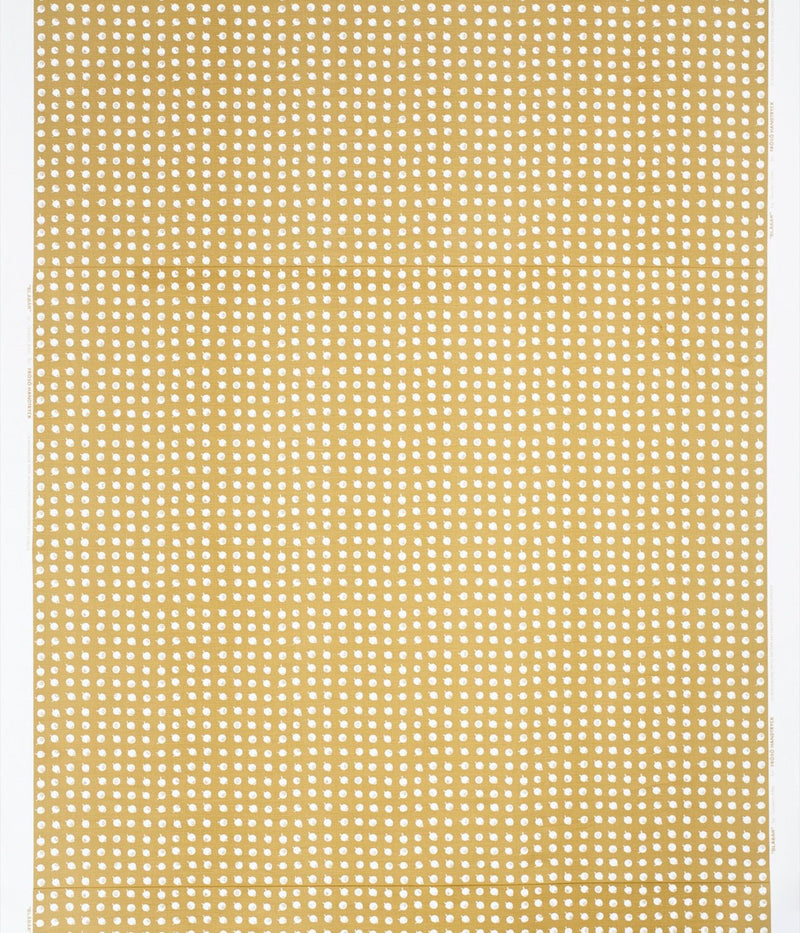 Linstoff "BLUEBERRY" Yellow - Frösö Handtryck Scandinavia