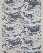 Sample Linen fabric ”FJÄLL” Blue